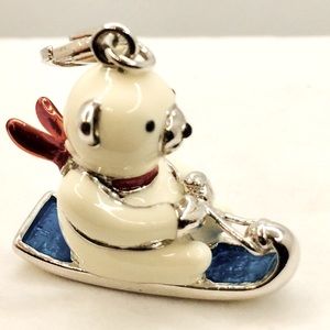AMORE LA VITA POLAR BEAR ON SLED CHARM